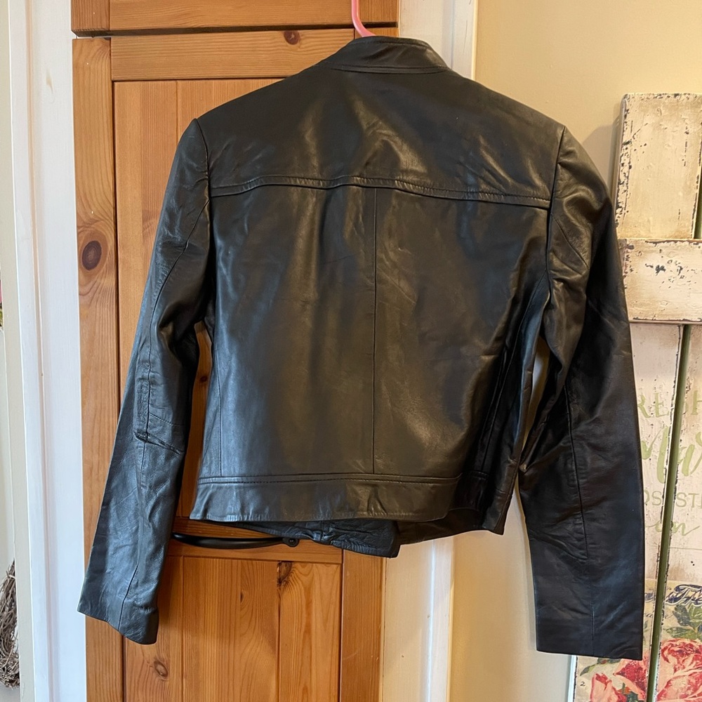 Micheal kors leather coat